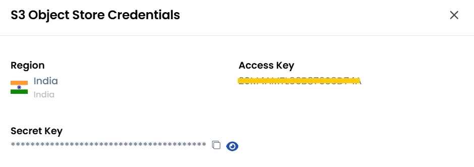 View Credentials