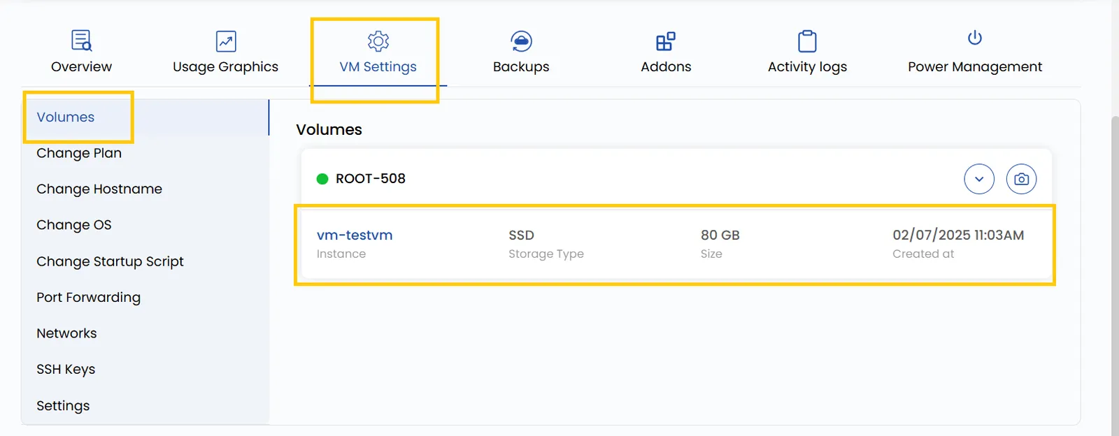 View Volume Instance