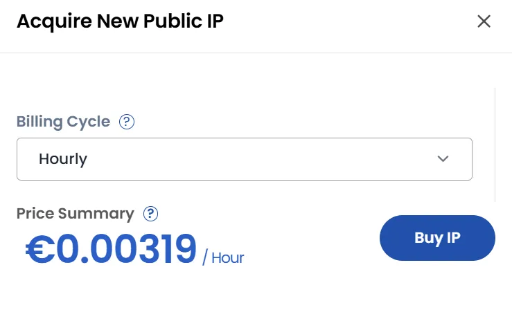 Покупка IP-адреса