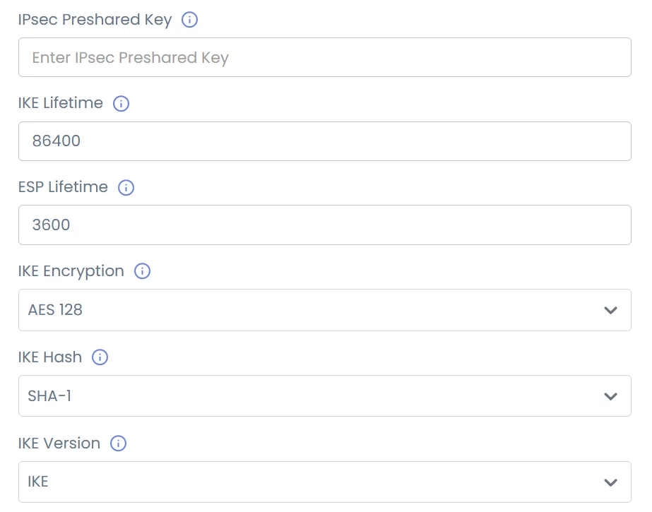 Gateway Configurations